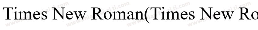 Times New Roman(Times New Roman)字体转换